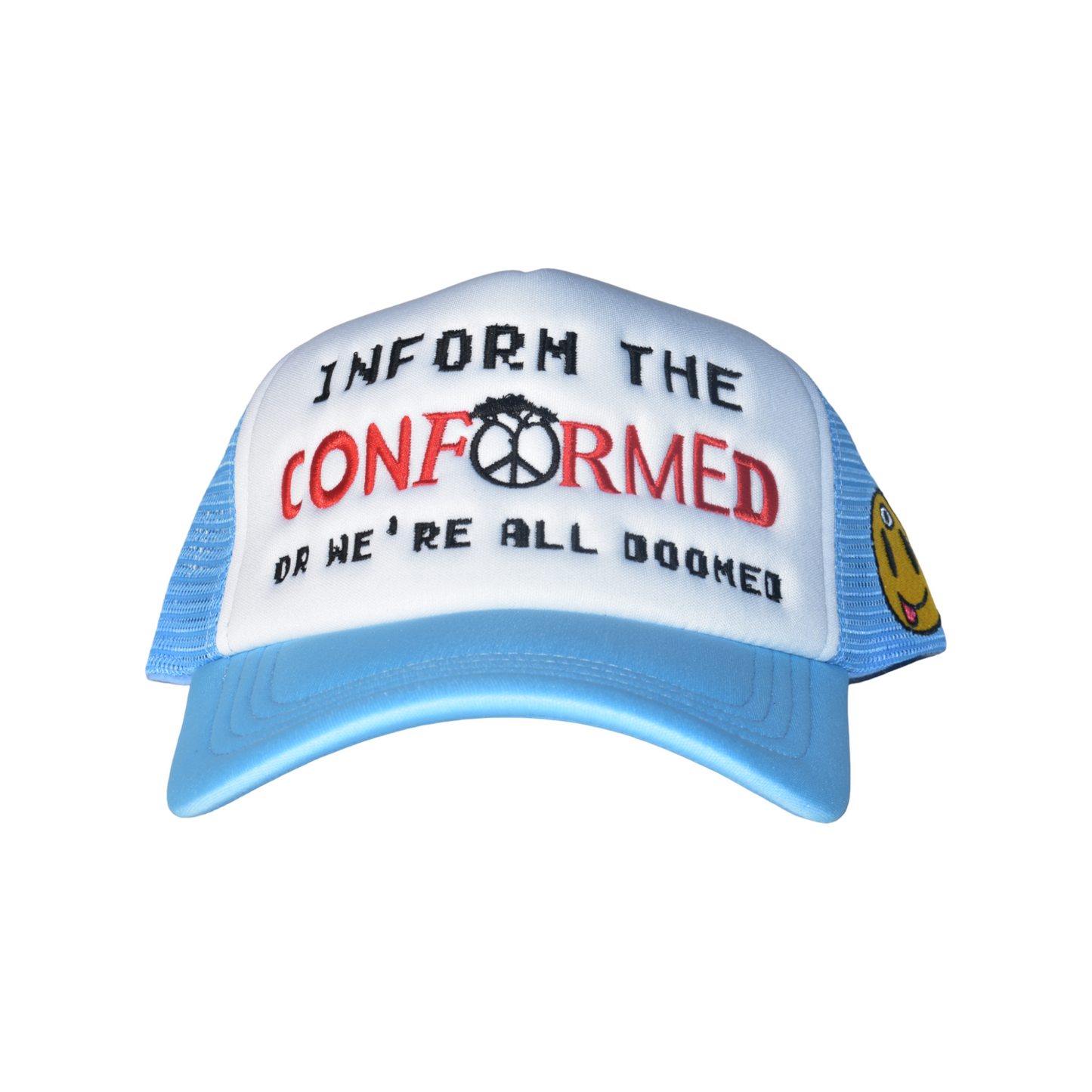 Inform the Conformed Trucker - White/Carolina/Red