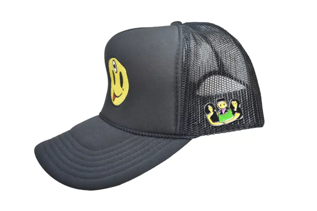 3rd Eye Smiley - Black/Black