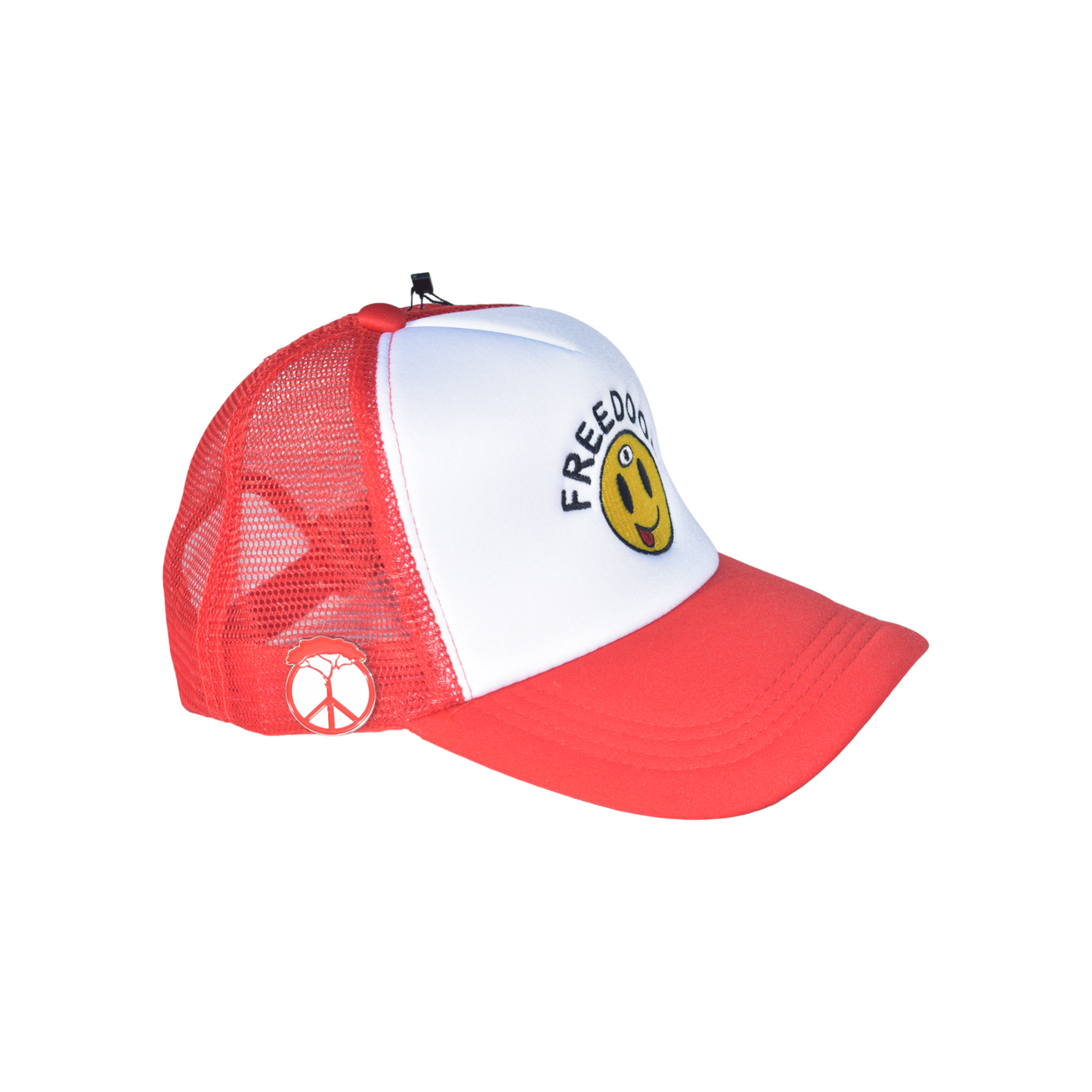 3rd Eye Smile Trucker Hat - Red/White