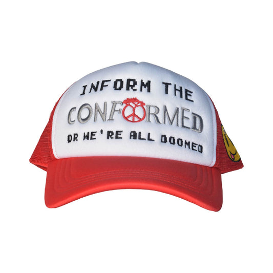 Inform the Conformed Trucker - White/Red/Silver